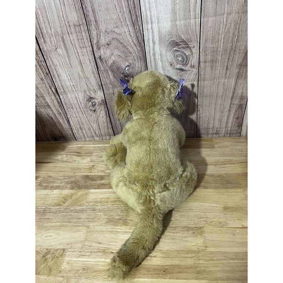 Early Build a Bear Golden Tan Yellow Lab Puppy Plush Stuffed Dog Labrador Heavy - Picture 3 of 9